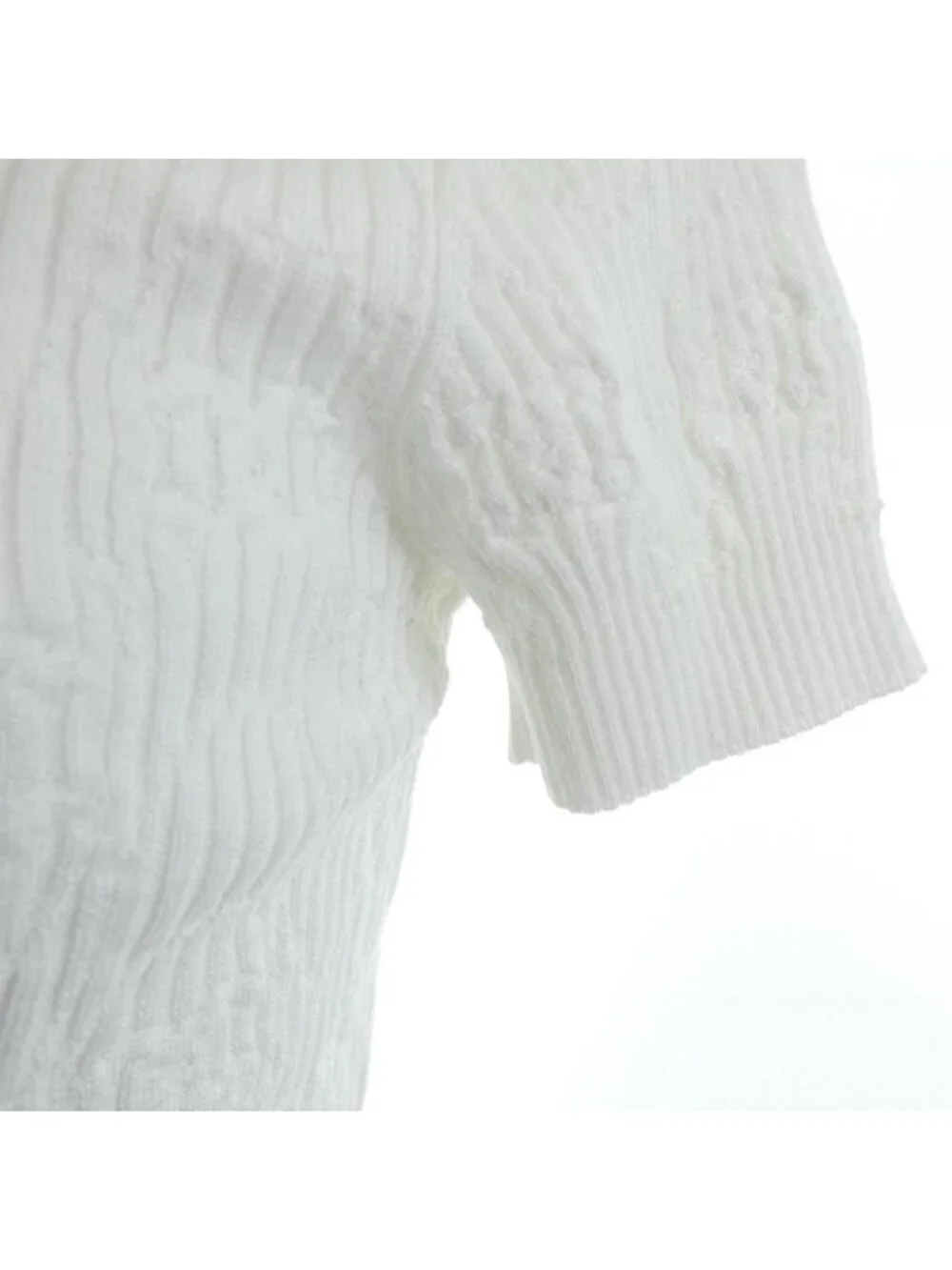 Chanel Knit Sweater White